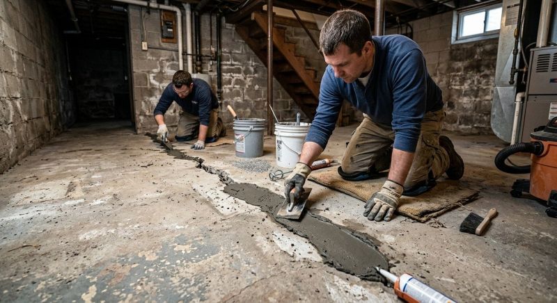 Cracked Basement Floor Repair in Winter Haven, FL