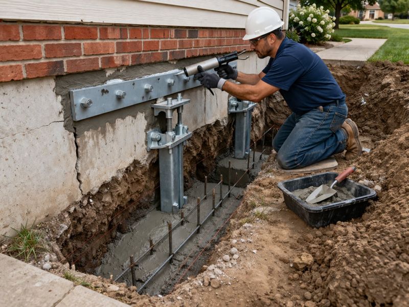 Sinking Foundation Repair in Haines City, FL